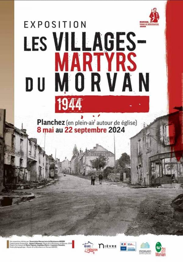 Affiche exposition des villages martyrs